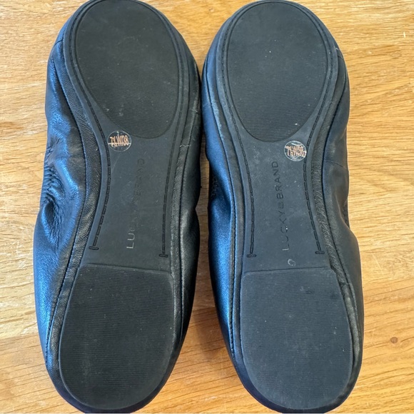 Lucky Brand Black Leather Flats - Picture 5 of 7